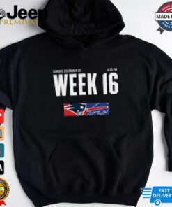 Official New England Patriots At Buffalo Bills Week 16 Sunday December 22 t shirt