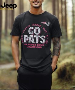 Official New England Patriots Hometown Offensive Drive Go PATS 6x Super Bowl Champions T Shirt