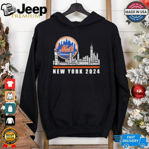 Official New York 2024 Skyline X New York Mets Baseball Shirt