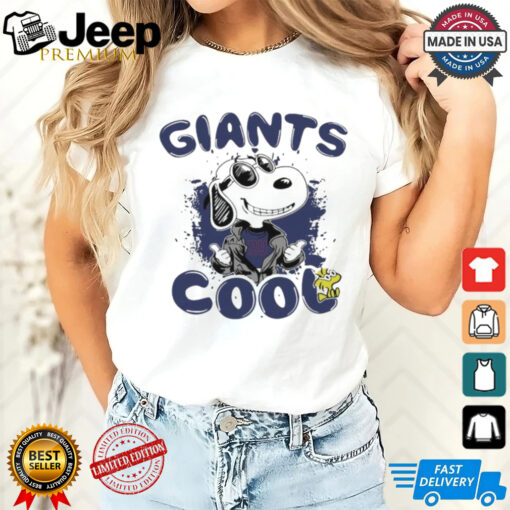 Official New York Giants NFL Team Snoopy Joe Cool T Shirt