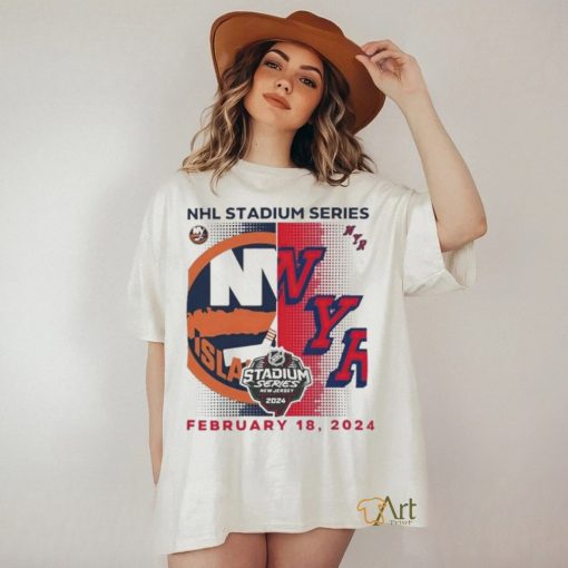 Official New York Islanders vs. New York Rangers 2024 NHL Stadium Series shirt