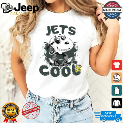 Official New York Jets NFL Team Snoopy Joe Cool T Shirt