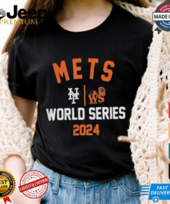 Official New York Mets Nike 2024 World Series Arched Lockup Shirt