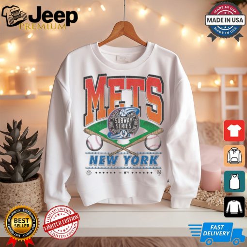 Official New York Mets White Straight Shot 47 Franklin Fashion Shirt