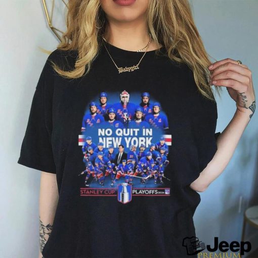 Official New York Rangers No Quit In New York 2024 Stanley Cup Playoffs Shirt