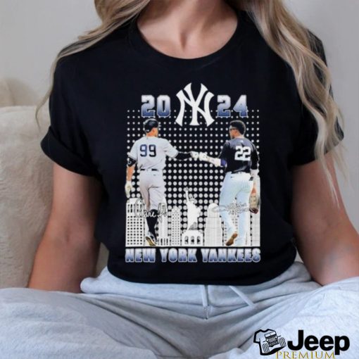 Official New York Yankees Juan Soto And Aaron Judge 2024 Signature Shirt