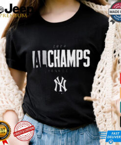 Official New York Yankees MLB Baseball 2024 American League Champions Logo t shirt