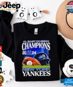 Official New York Yankees NL East Champions we own the ear helmet shirt