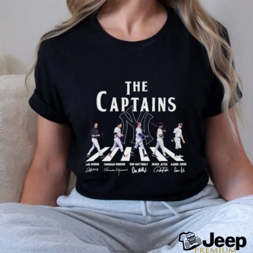 Official New York Yankees The Captains Abbey Road Signatures Shirt