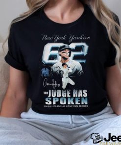 Official New York Yankees The Star The Judge Has Spoken Fan T Shirt