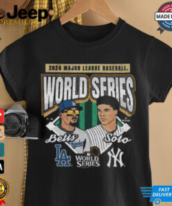 Official New York Yankees Vs. Los Angeles Dodgers Mlb Player Dueling 2024 World Series Shirt