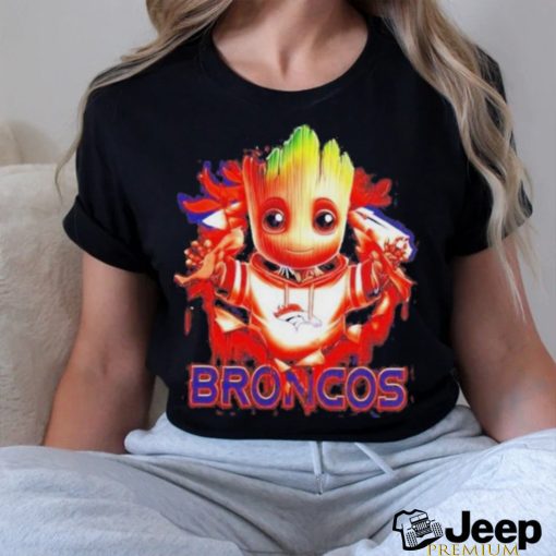 Official Nfl Denver Broncos Baby Groot Shirt