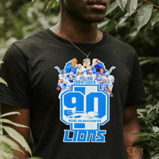 Official Nfl Detroit Lions 90 Seasons T shirt