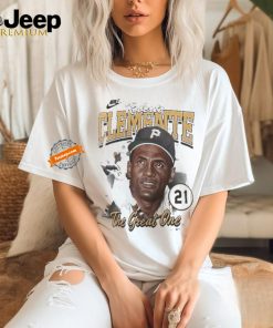 Official Nike Roberto Clemente Pittsburgh Pirates The Great One 21 T Shirt