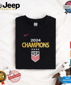 Official Nike US Womens National Soccer Team 5 Time Olympic Gold Medal Champions 2024 Shirt