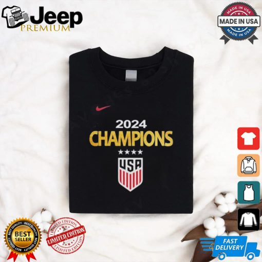 Official Nike US Womens National Soccer Team 5 Time Olympic Gold Medal Champions 2024 Shirt