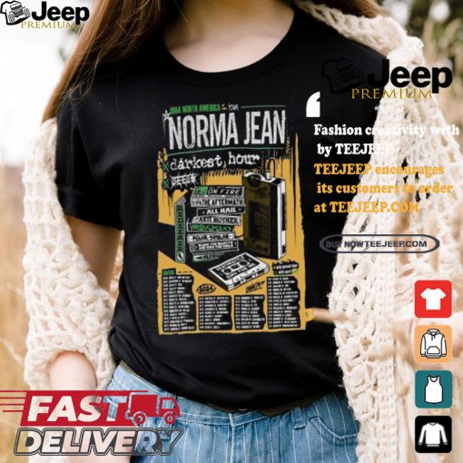 Official Norma Jean US + Canada Tour 2024 Poster Shirt