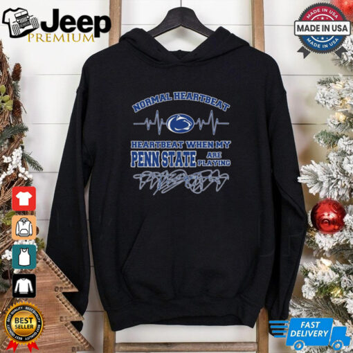 Official Normal Heartbeat When My Penn State Nittany Lions Are Playing Shirt