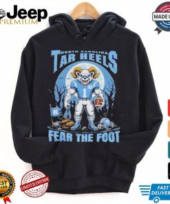 Official North Carolina Tar Heels Fear The Foot Halloween Shirt