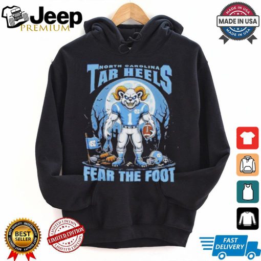 Official North Carolina Tar Heels Fear The Foot Halloween Shirt