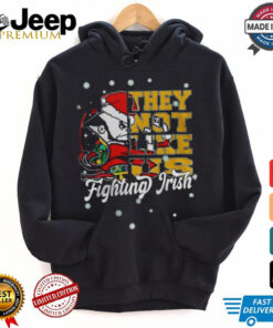 Official Notre Dame Fighting Irish Christmas 2024 They Not Like Us Mascot Shirt