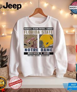 Official Notre Dame Fighting Irish vs Florida State Seminoles Football Gameday November 9,2024 Matchup shirt