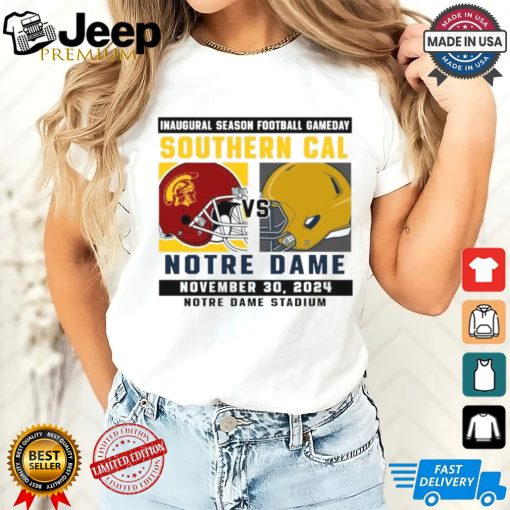 Official Notre Dame Fighting Irish vs Southern Cal Football Gameday October 19,2024 Matchup shirt