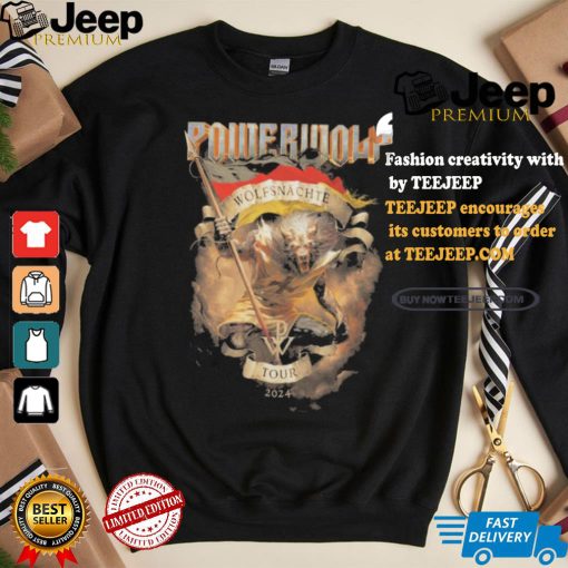 Official Oberhausen Powerwolf Wolfsnächte Tour 2024 shirt