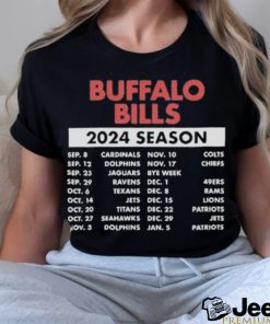 Official Official Buffalo Bills Schedule 2024 Season Shirt