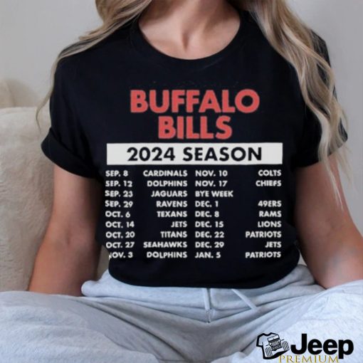 Official Official Buffalo Bills Schedule 2024 Season Shirt