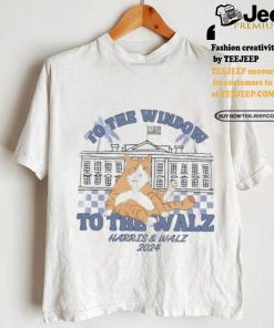 Official Official Cat To The Window The The Walz Harris and Walz 2024 Shirt