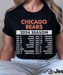 Official Official Chicago Bears Schedule 2024 Season Shirt