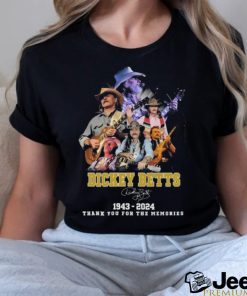 Official Official Dickey Betts 1943 2024 Thank You For The Memories Signature Shirt