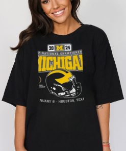 Official Official Michigan Wolverines Helmet 204 CFP National Championship Houston Shirt
