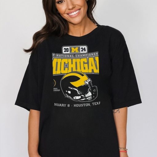 Official Official Michigan Wolverines Helmet 204 CFP National Championship Houston Shirt