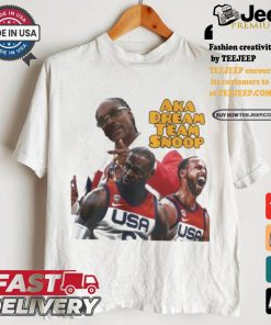 Official Official Snoop Dogg LeBron James And Stephen Curry Aka Dream Team Snoop Paris 2024 Shirt