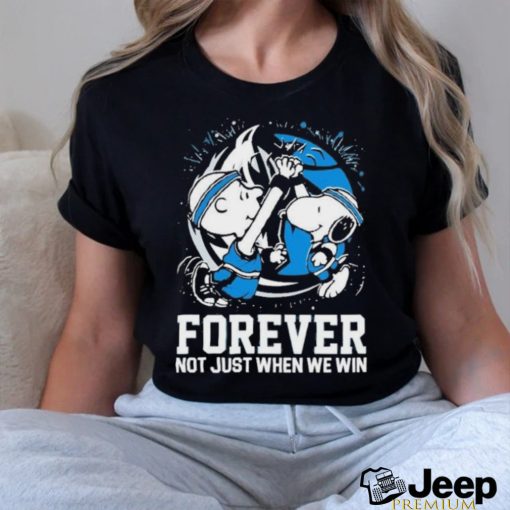 Official Official Snoopy And Charlie Brown Dallas Mavericks Forever Not Just When We Win Shirt