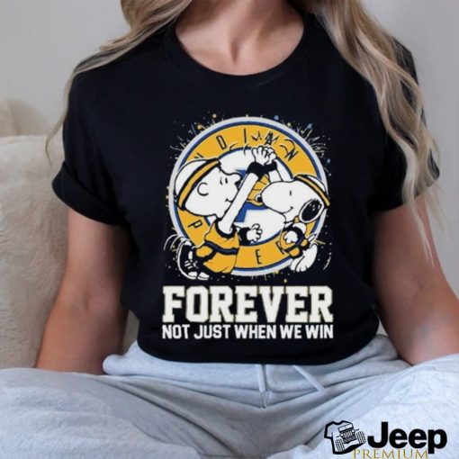 Official Official Snoopy And Charlie Brown Indiana Pacers Forever Not Just When We Win Shirt