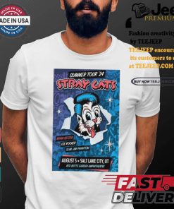 Official Official Summer Tour 2024 Stray Cats August 5 Salt Lake City, UT Poster Shirt