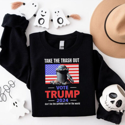 Official Official Take the trash out vote Trump 2024 don’t be the garbage truck can for the world T shirt