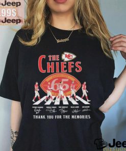 Official Official The Chiefs Abbey Road Thank You For The Memories Signatures Shirt