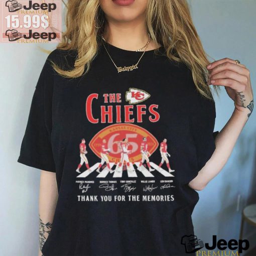 Official Official The Chiefs Abbey Road Thank You For The Memories Signatures Shirt