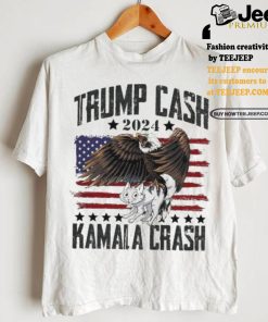 Official Official Trump Cash vs Kamala Crash Eagle Flag 2024 Shirt