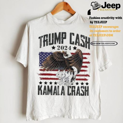 Official Official Trump Cash vs Kamala Crash Eagle Flag 2024 Shirt