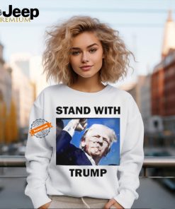 Official Official Trump Rally Shot Stand With Trump 2024 T Shirt