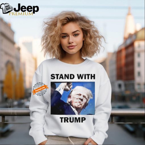 Official Official Trump Rally Shot Stand With Trump 2024 T Shirt