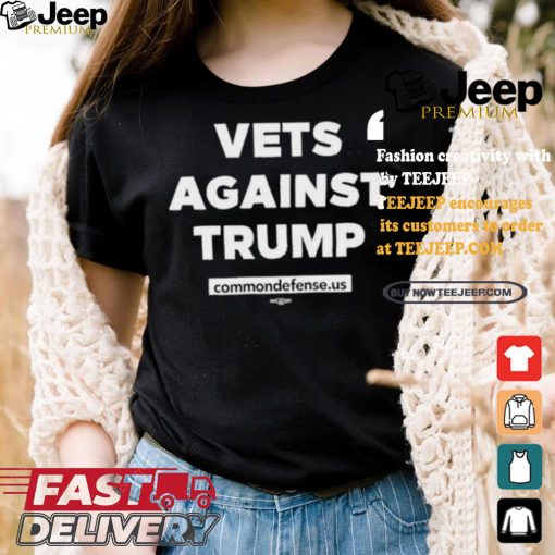 Official Official Vets Against Trump Commondefense.Us Shirt