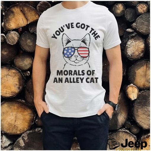 Official Official You’Ve Got The Morals Of An Alley Cat Glasses T Shirt