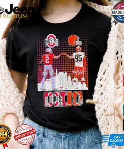 Official Ohio Sports Teams Emeka Egbuka And Myles Garrett Signatures Shirt