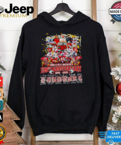 Official Ohio State Buckeyes 135th Anniversary 1890-2025 Signatures shirt featuring a celebratory design with bold text, the Buckeyes logo, and player signatures, commemorating 135 years of Ohio State football legacy and excellence.